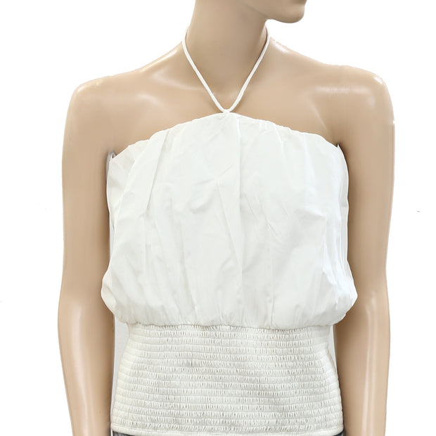 Maeve Anthropologie Woven Halter Blouse Top S