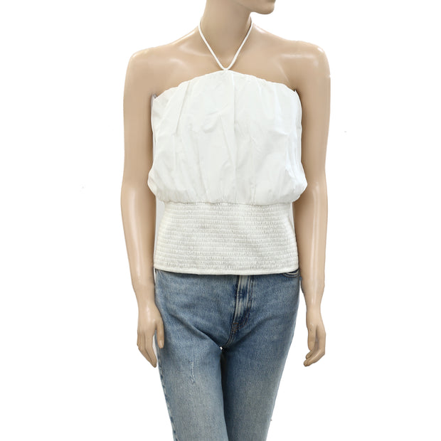 Maeve Anthropologie Woven Halter Blouse Top S