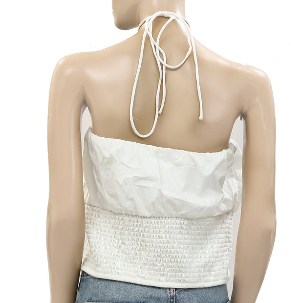 Maeve Anthropologie Woven Halter Blouse Top S