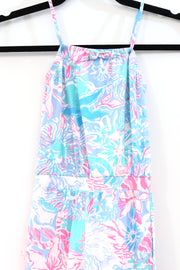 Lilly Pulitzer Girls Kids Printed Jumpsuit Floral Cotton XS 2-3 Years