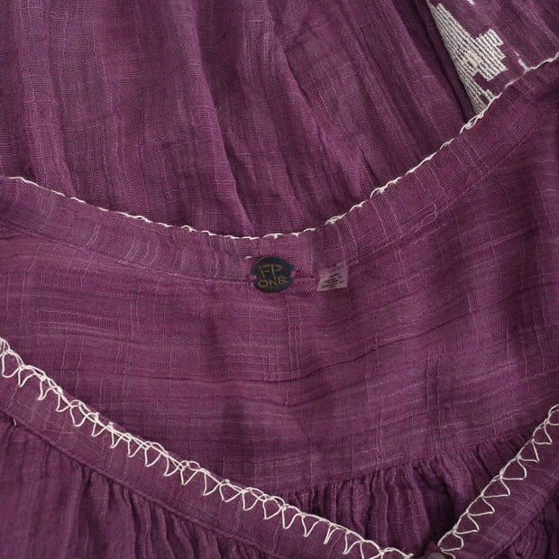 Free People FP One Rosewood Embroidered Tunic Top M