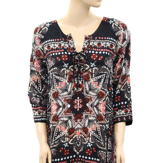 Odd Molly Anthropologie Floral Embroidered Printed Mini Dress M-2