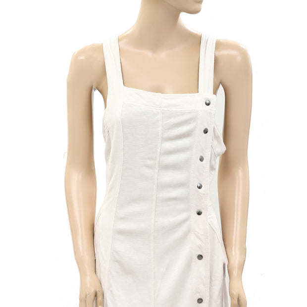 Daily Practice by Anthropologie Asymmetrical Buttondown Apron Dress S