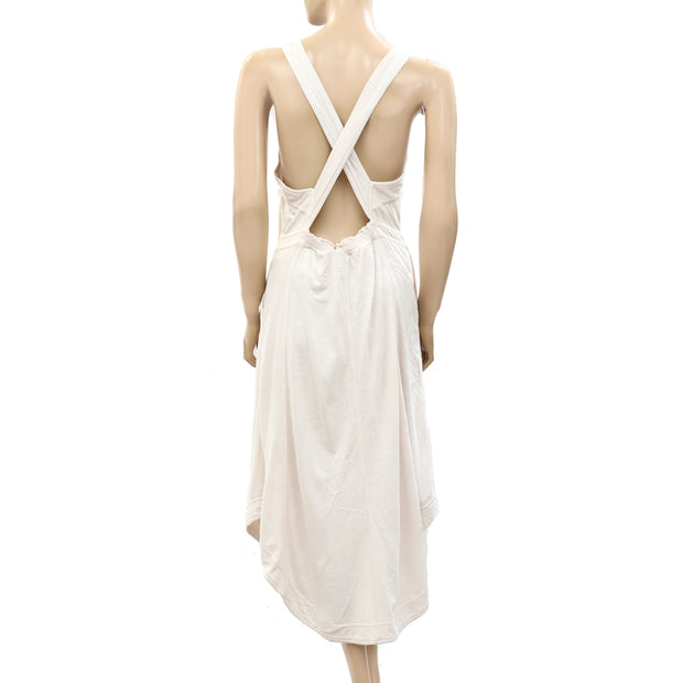 Daily Practice by Anthropologie Asymmetrical Buttondown Apron Dress S
