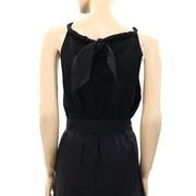 Sezane Solid Black Maxi Long Dress XS-34