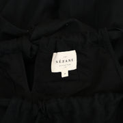 Sezane Solid Black Maxi Long Dress XS-34
