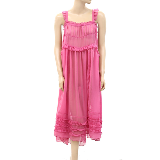 Intimately Free People Moon Phase Midi Slip Dress