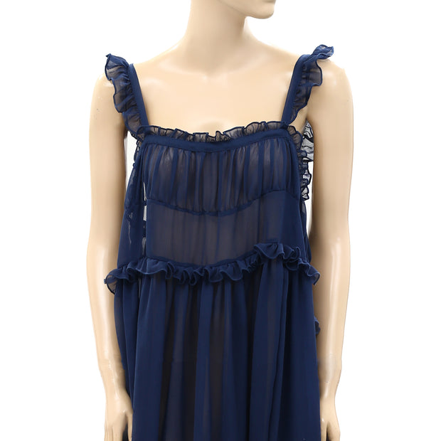 Intimately Free People Moon Phase Midi Slip Dress