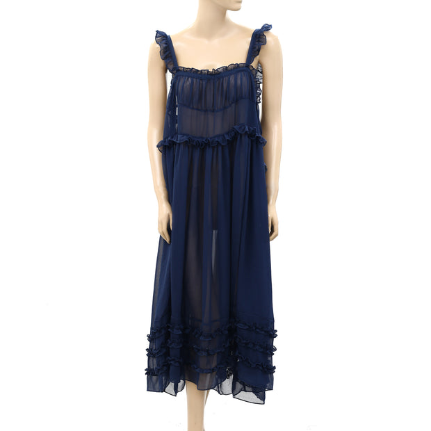 Intimately Free People Moon Phase Midi Slip Dress