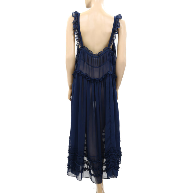 Intimately Free People Moon Phase Midi Slip Dress