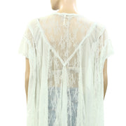 Free People Farrah Lace Tunic Top