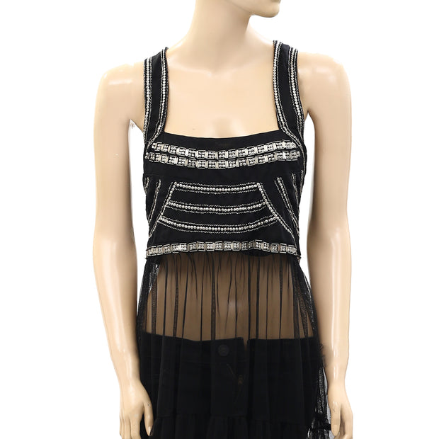 Free People Midnight Melodies Maxi Top