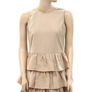Velvet Graham & Spencer Anthropologie Tiered Midi Dress