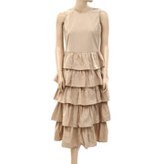 Velvet Graham & Spencer Anthropologie Tiered Midi Dress