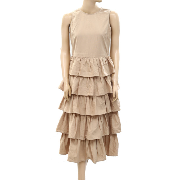 Velvet Graham & Spencer Anthropologie Tiered Midi Dress