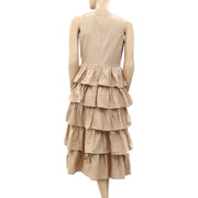 Velvet Graham & Spencer Anthropologie Tiered Midi Dress