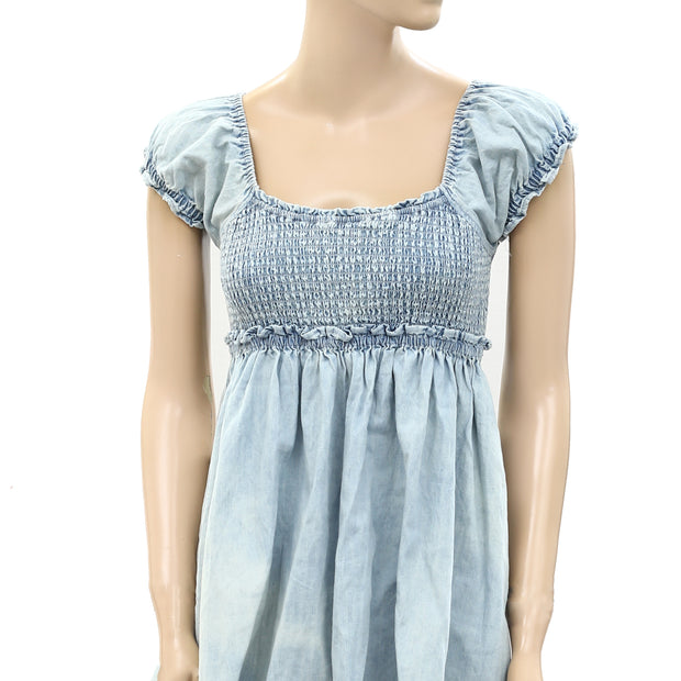 Free People Daphne Denim Mini Dress