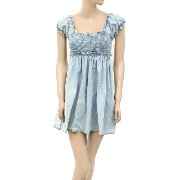 Free People Daphne Denim Mini Dress
