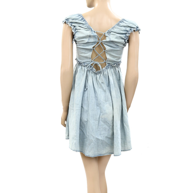 Free People Daphne Denim Mini Dress