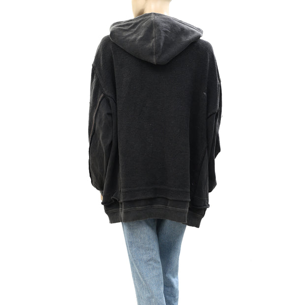 Free People Coming In Hot Hoodie Top L