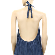 Free People Denim Bubble Mini Dress