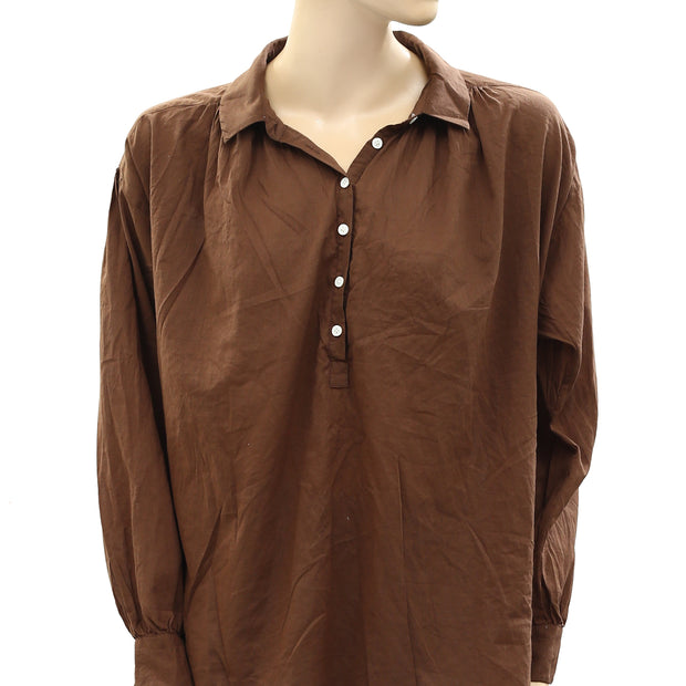 Nili Lotan Miles Tunic Shirt Top S