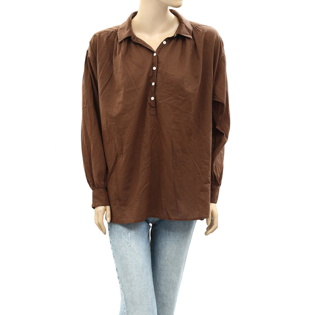 Nili Lotan Miles Tunic Shirt Top S