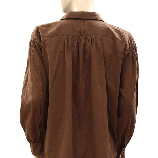 Nili Lotan Miles Tunic Shirt Top S