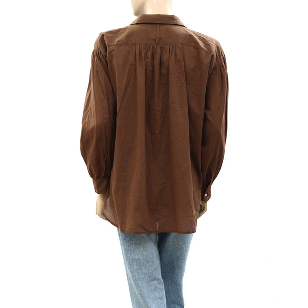 Nili Lotan Miles Tunic Shirt Top S