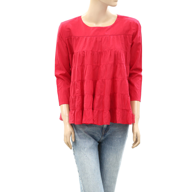 Merlette NYC Roos Tiered Solid Tunic Top XS