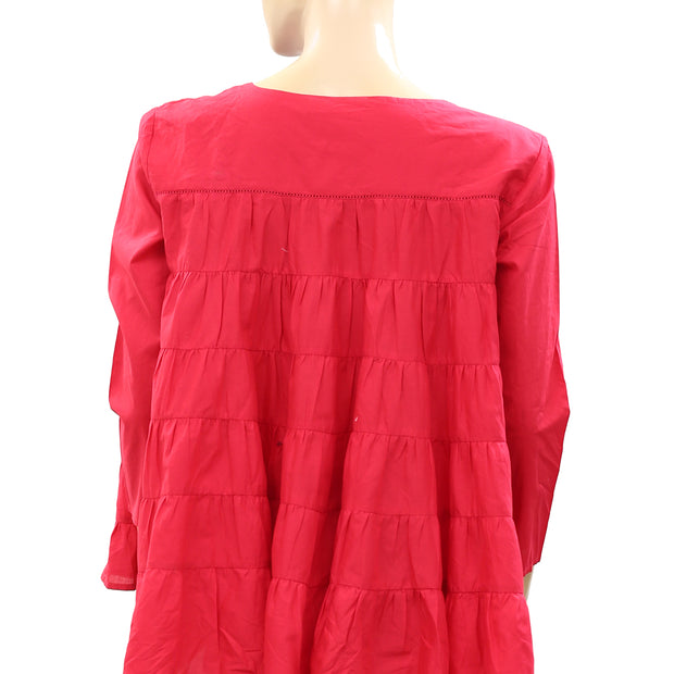 Merlette NYC Roos Tiered Solid Tunic Top XS