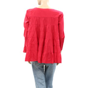 Merlette NYC Roos Tiered Solid Tunic Top XS