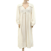 Sea New York Solid Long Sleeve Maxi Dress