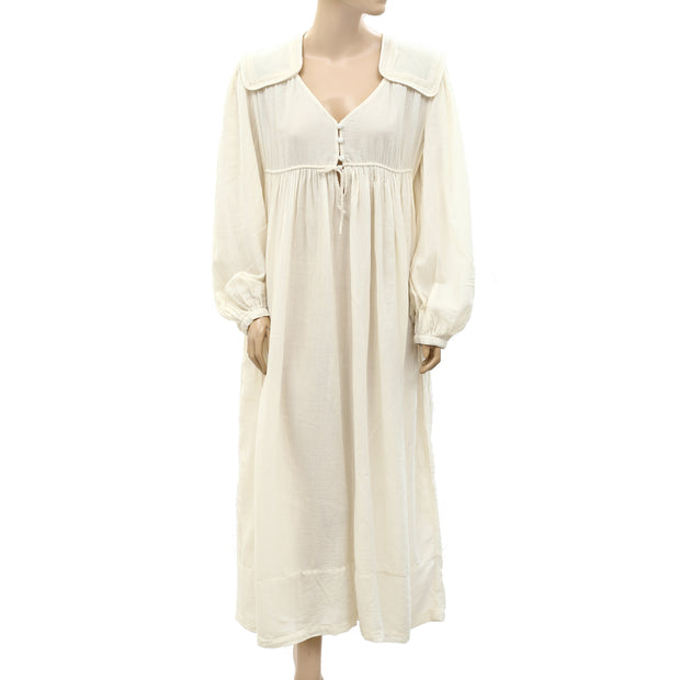 Sea New York Solid Long Sleeve Maxi Dress