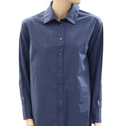 Maeve Anthropologie Buttondown Striped Print Tunic Top M