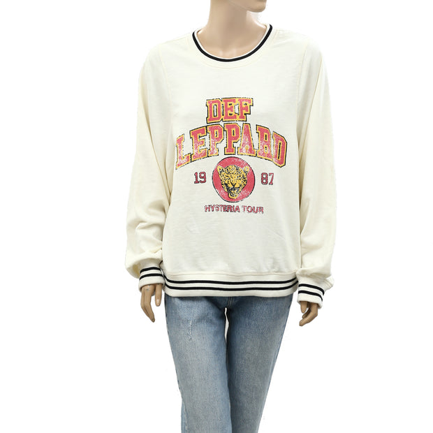 Pilcro Anthropologie Varsity Patchwork Pullover Top M