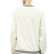 Pilcro Anthropologie Varsity Patchwork Pullover Top M