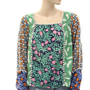 Maeve Anthropologie Printed Blouse Top