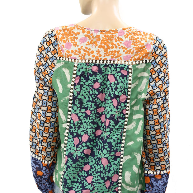 Maeve Anthropologie Printed Blouse Top