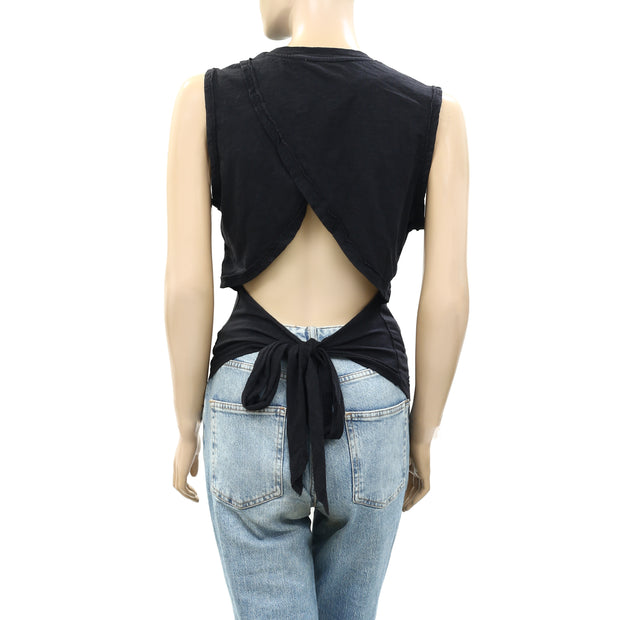 Pilcro Anthropologie Sustainable Tie-Back Tank Blouse Top XS