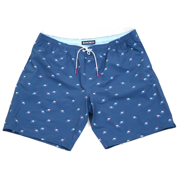 Bonobos Riviera Swim Trunks Shorts Brontosaurus Print Pocket Men's XL New