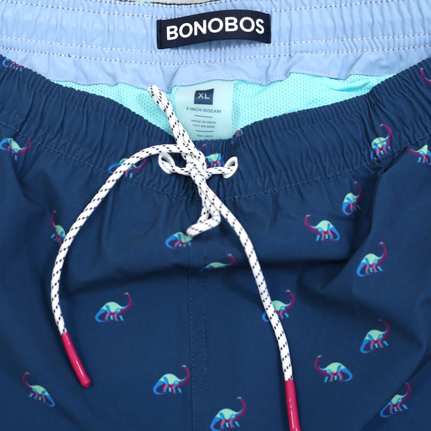 Bonobos Riviera Swim Trunks Shorts Brontosaurus Print Pocket Men's XL New