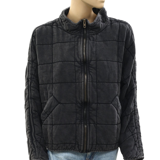 Free People Dolman Quilted Knit Jacket Top XS