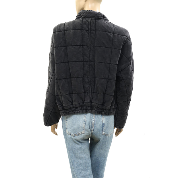 Free People Dolman Quilted Knit Jacket Top XS