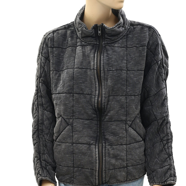 Free People Dolman Quilted Knit Jacket Top XS