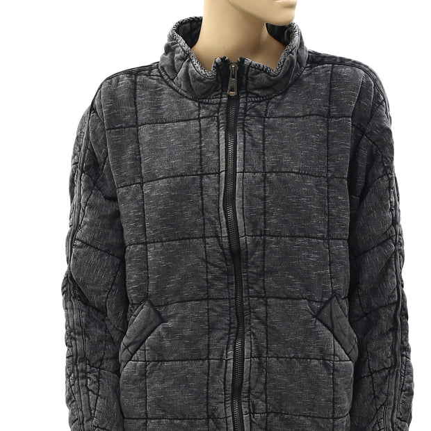 Free People Dolman Quilted Knit Jacket Top S