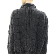 Free People Dolman Quilted Knit Jacket Top S