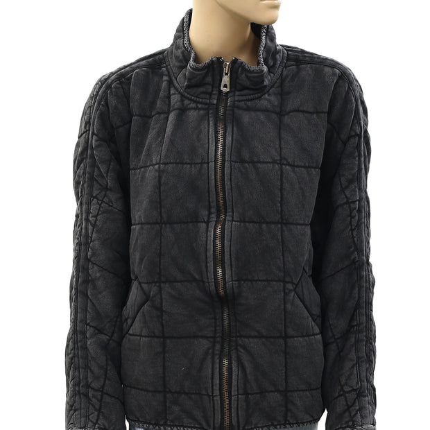 Free People Dolman Quilted Knit Jacket Top XS