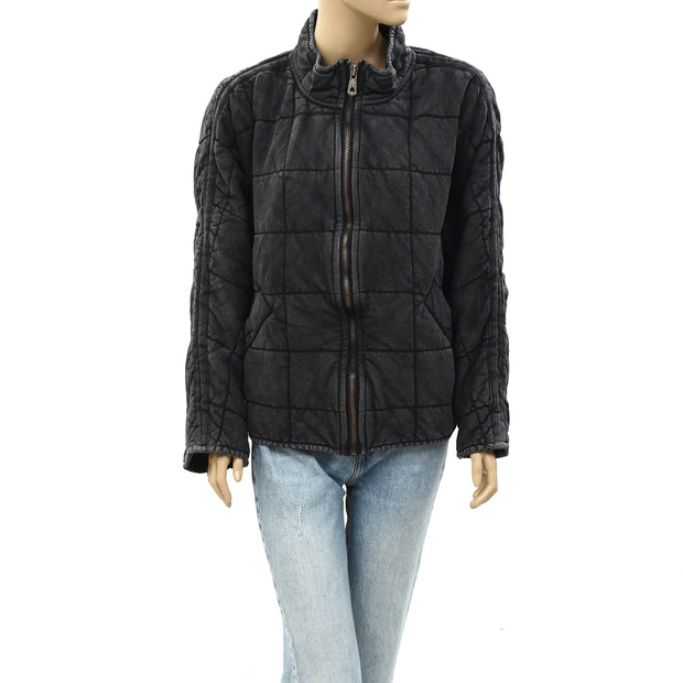 Free People Dolman Quilted Knit Jacket Top XS