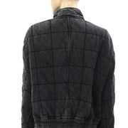 Free People Dolman Quilted Knit Jacket Top XS